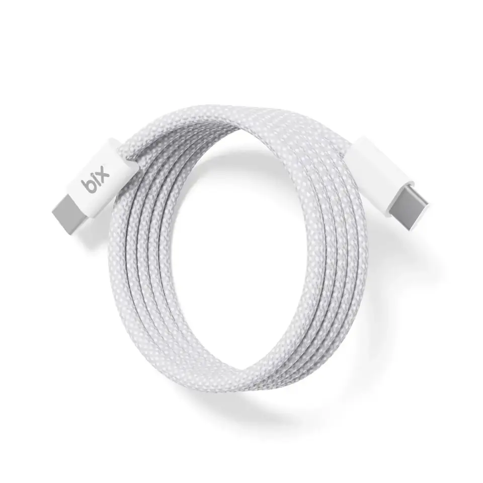 Bix Hızlı Şarj ve Data Kablosu 1 Metre  T4CC 65W USB-C to USB-C Manyetik Tasarımlı Örgülü Hızlı Şarj ve Data Kablosu 1 Metre