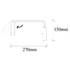 Aydinlatmadunyam Aplik Black Ugur-6042