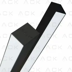 Ack 18W 6500K 610Mm Linear Armatür Siyah 40Mmx60Mm Ack Driverli