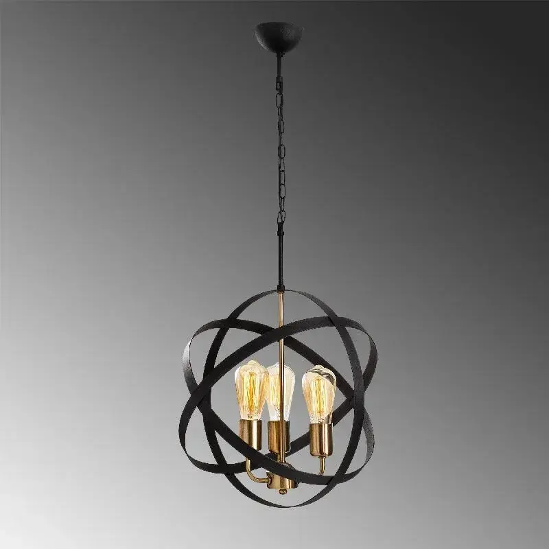 Aydinlatmadunyam Avize GoldBlack Gezegen-4843