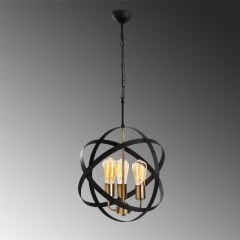 Aydinlatmadunyam Avize GoldBlack Gezegen-4843