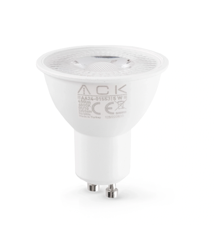 ACK 5W 220-240V Gu10 6500K Smd Lens Led Ampul AA24-01553