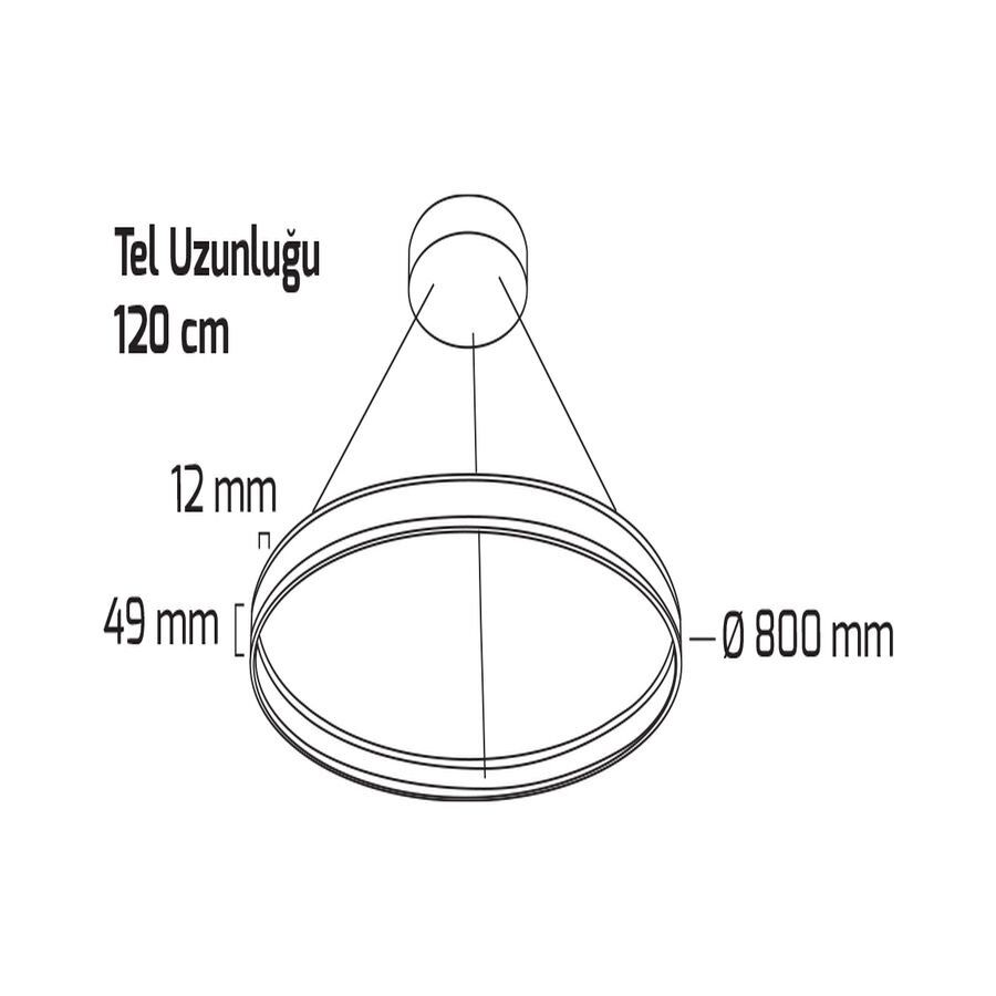 Goya Gy 8211-80 Cm Beyaz Kasa 65W 3000K Linear Armatür