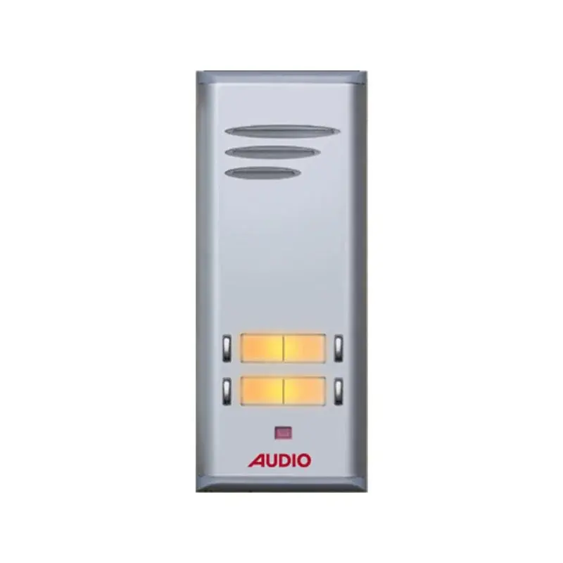 Audio 004849 E04 4lü Basic Serisi Çift Butonlu Zil Paneli