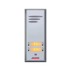 Audio 004849 E04 4lü Basic Serisi Çift Butonlu Zil Paneli