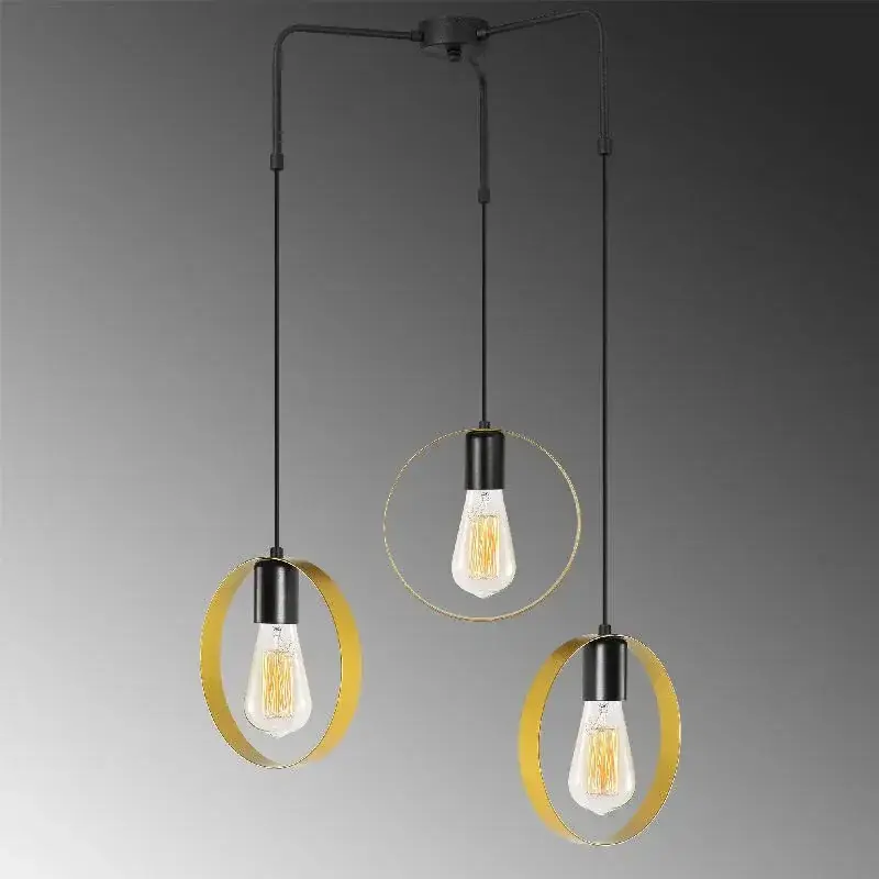 Aydinlatmadunyam Sarkit GoldBlack Halka-4576