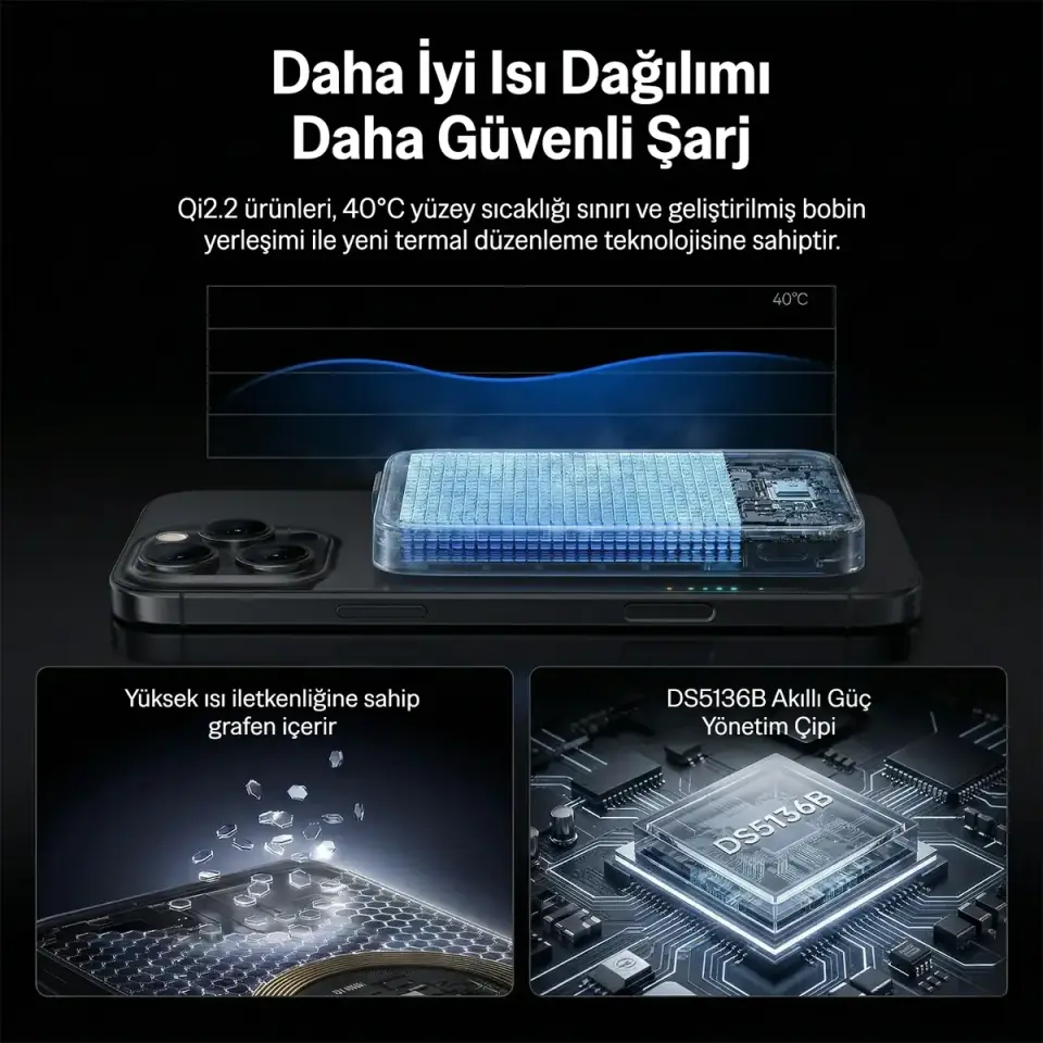 Bix Taşınabilir Hızlı Şarj Cihazı Turuncu PB121 Qi2.2 Sertifikalı 25W Kablosuz Magsafe PD 3.0 10000mAh Semi-Solid State Powerbank Dahili USB-C Kablolu