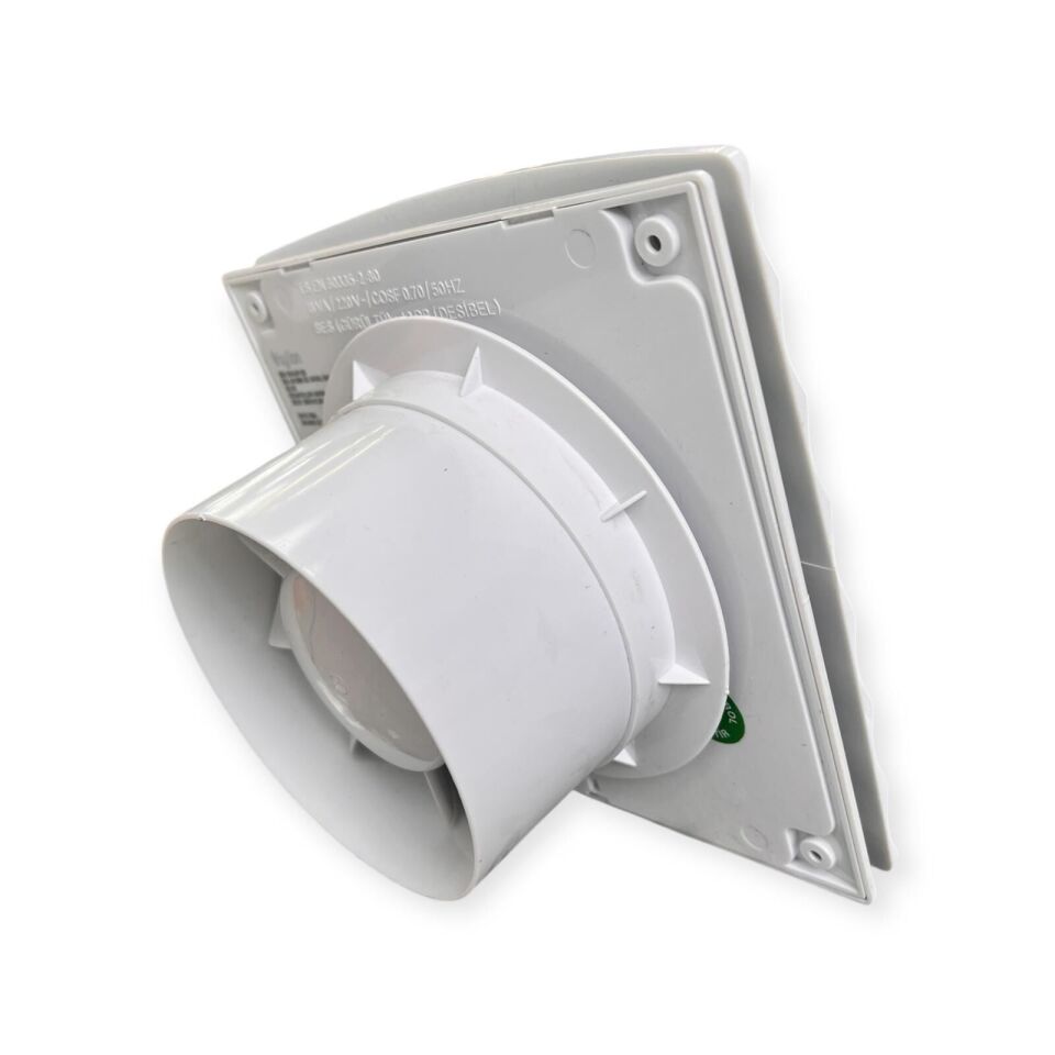 BYLION Asp-120D 120 Mm Düz Aspiratör Banyo-Tuvalet (Beyaz)