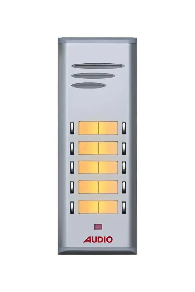 Audio 004849 E10 10lu Basic Serisi Çift Butonlu Zil Paneli