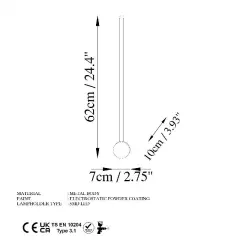 Aydinlatmadunyam Aplik Black Sword-13480