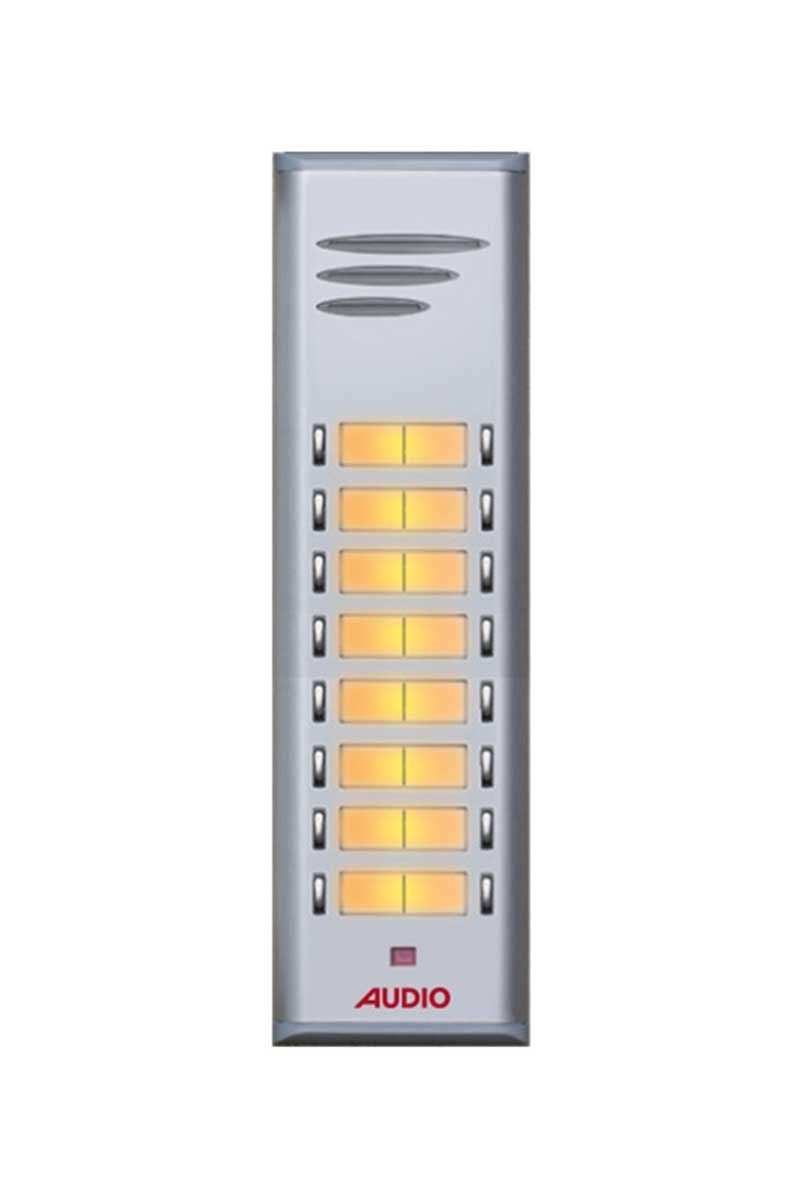 Audio 004849 E16 16lı Basic Serisi Çift Butonlu Zil Paneli