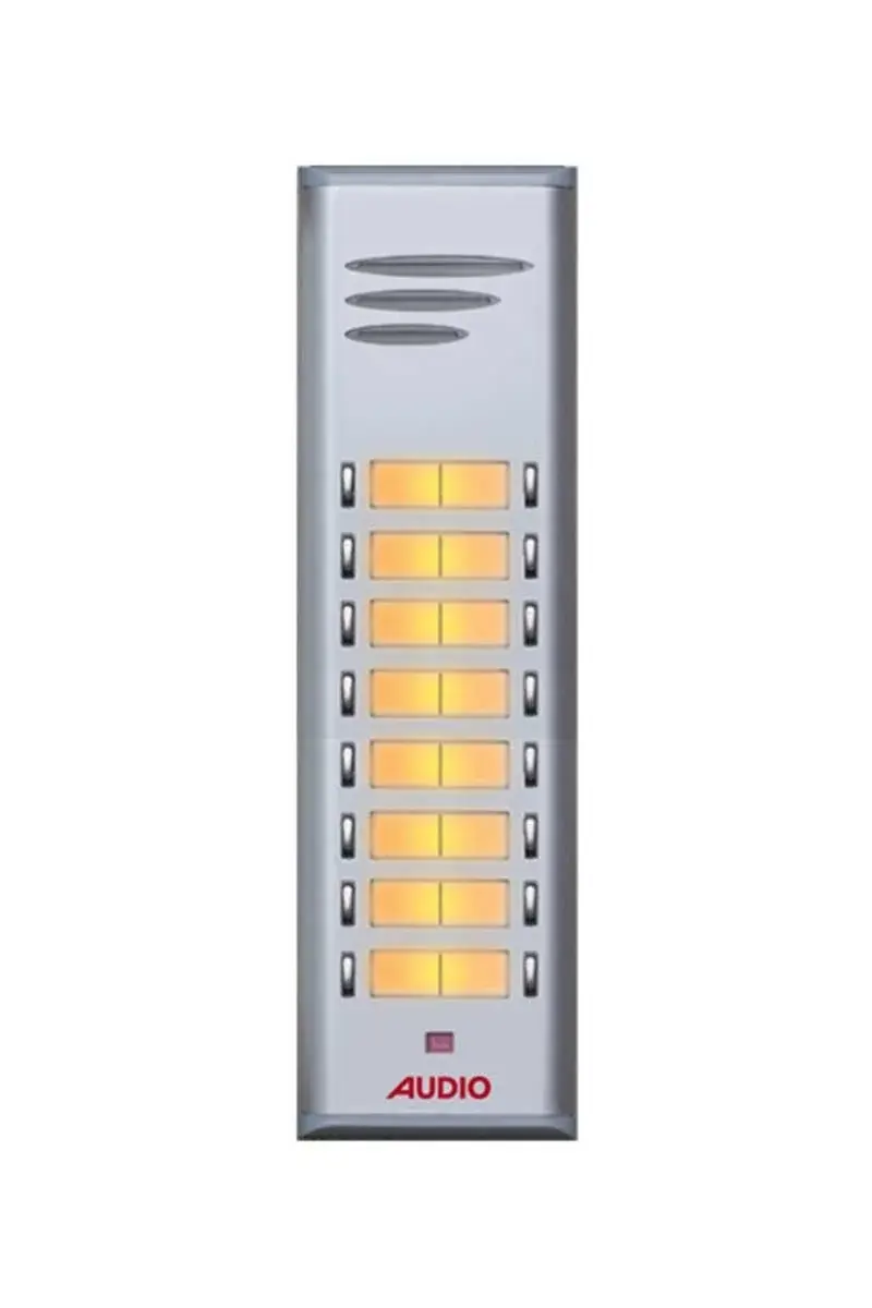 Audio 004849 E16 16lı Basic Serisi Çift Butonlu Zil Paneli