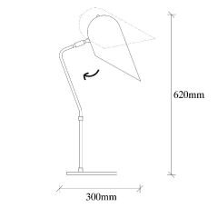 Aydinlatmadunyam Masa Lambasi BlackGold Kesik-4956