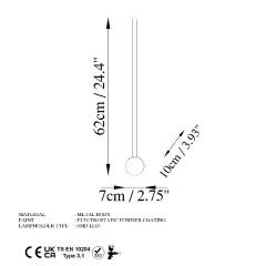 Aydinlatmadunyam Aplik Grey Sword-13481