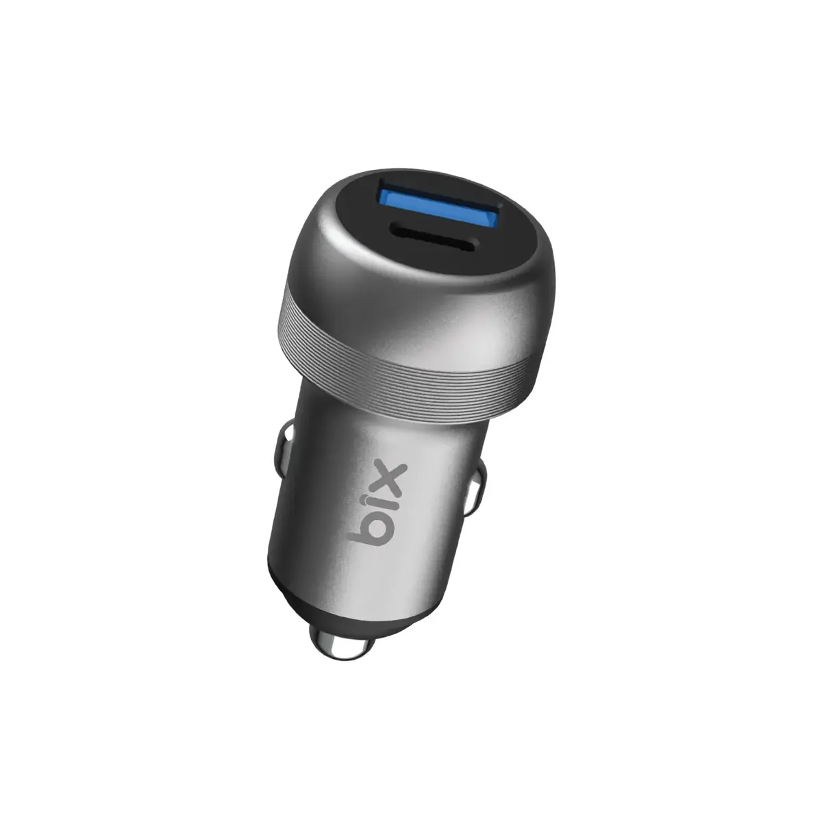 Bix 100W Type-C PD 65W ve USB-A QC 35W PPS Destekli Çift Çıkışlı Mini Araç içi Hızlı Şarj Cihazı