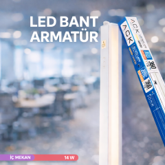 ACK 14W Merkür 3000K Led Bant Armatür AN10-01400