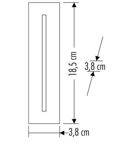 Cata 3W Ledli Koridor Armatürü Siyah Kasa CT-5172 Günışığı