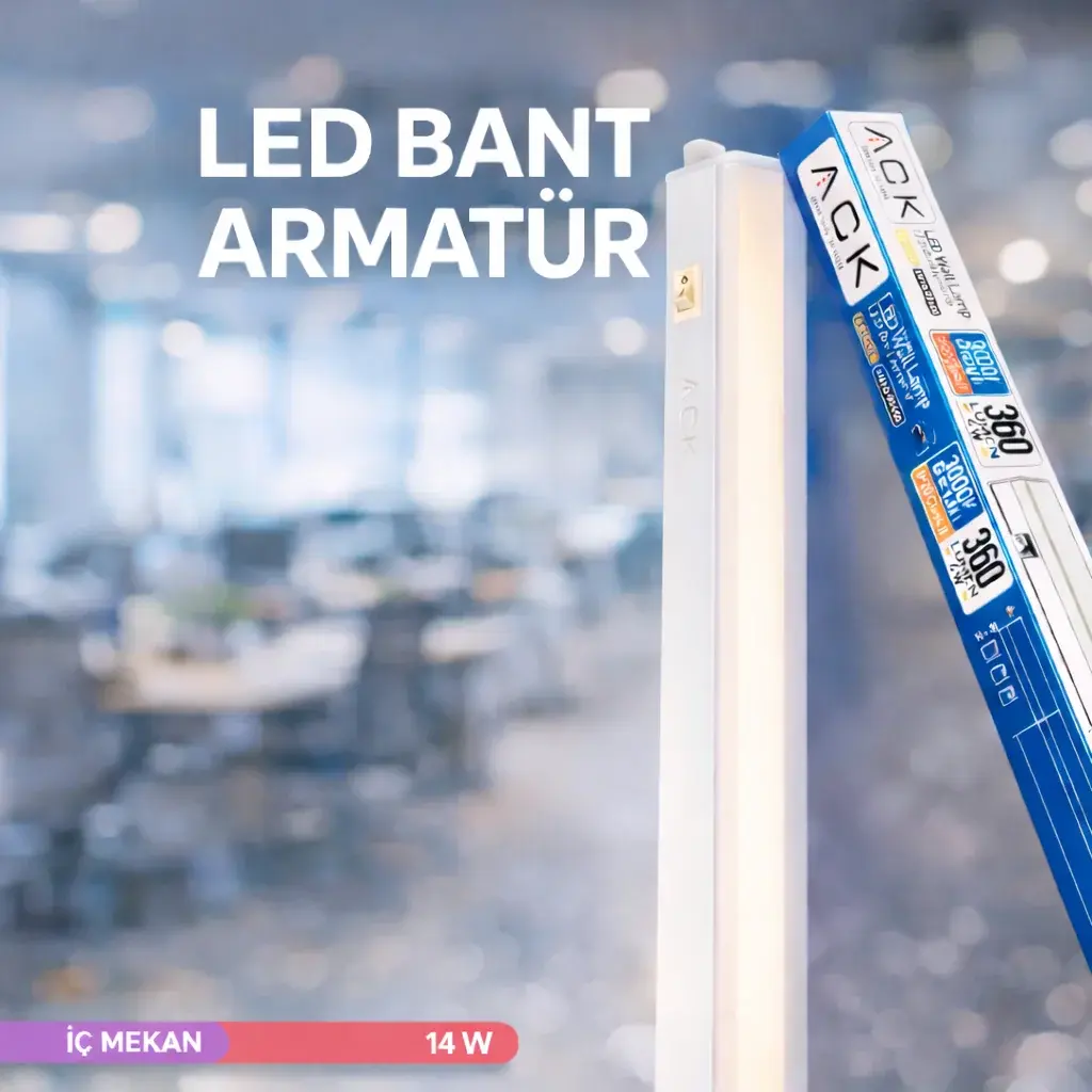 ACK 14W Merkür 6500K Led Bant Armatür AN10-01430 en uygun fiyatlı satıcı