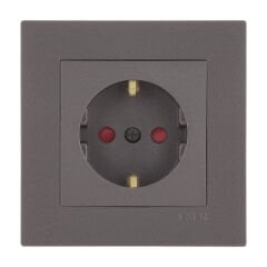 Exen Karell Mocha Çocuk Korumali Toprakli Priz Komple Takim