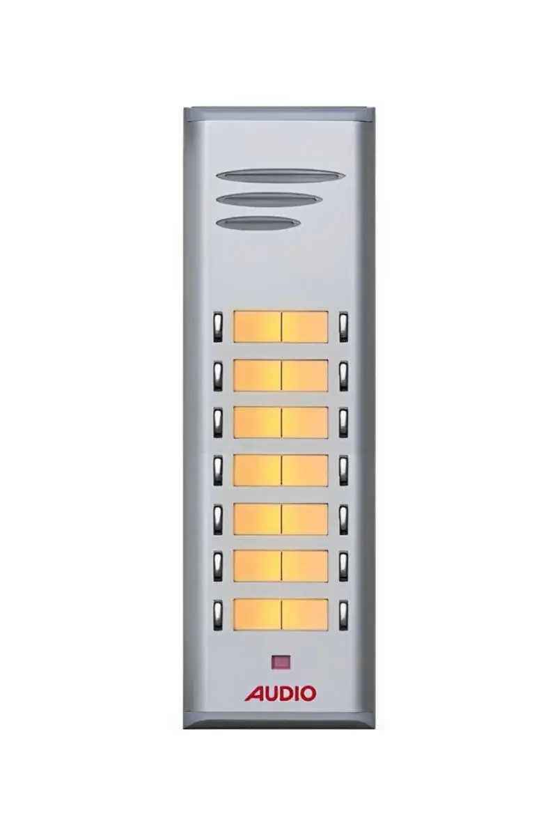 Audio 004849 E14 14lü Basic Serisi Çift Butonlu Zil Paneli