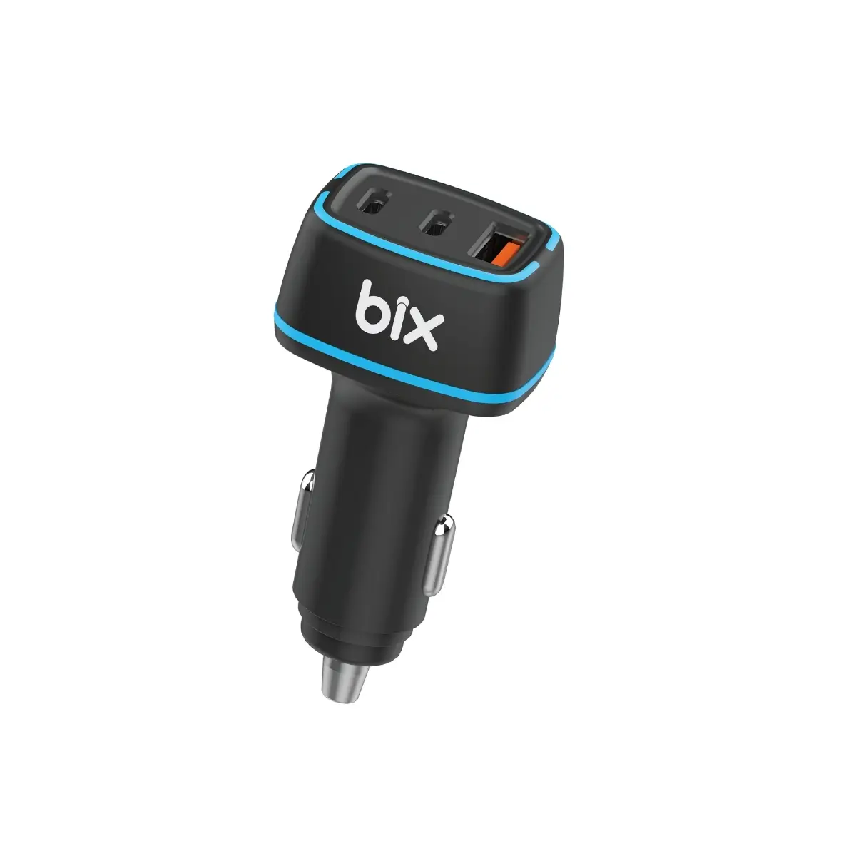 Bix 82.5W Üç Portlu 2x Type-C ve USB-A Araç İçi Hızlı Şarj Cihazı