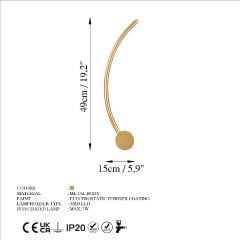 Aydinlatmadunyam Aplik Gold Uyan-13598