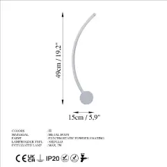 Aydinlatmadunyam Aplik Grey Uyan-13599