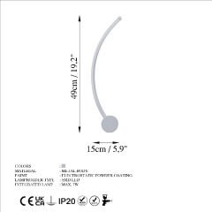 Aydinlatmadunyam Aplik Grey Uyan-13599