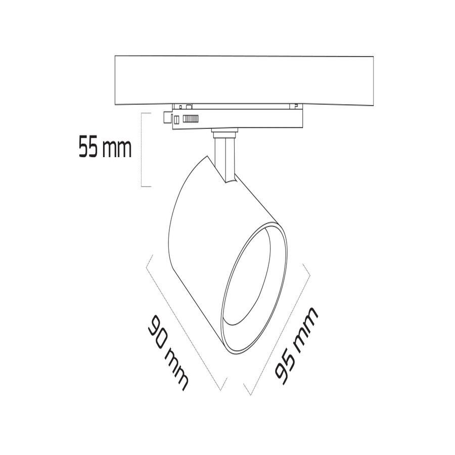 Goya Gy 3650 Siyah Kasa 36W 40° 2700K Led Ray