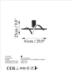 Aydinlatmadunyam Plafonyer Black Likma-13514