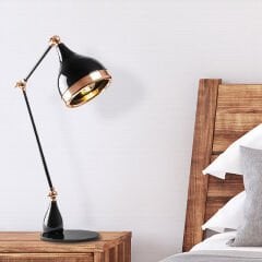 Aydinlatmadunyam Masa Lambasi BlackCopper Yildo-S-7015