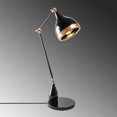 Aydinlatmadunyam Masa Lambasi BlackCopper Yildo-S-7015