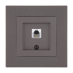 Exen Karell Mocha Nümeris Telefon Prizi (Rj11 Kablolu) Komple Takim