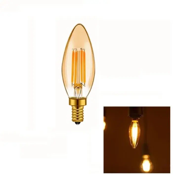Cata 4 Watt Rustik Led Ampul CT-4280 Amber Renk E14