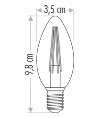 Cata 4 Watt Rustik Led Ampul CT-4280 Amber Renk E14