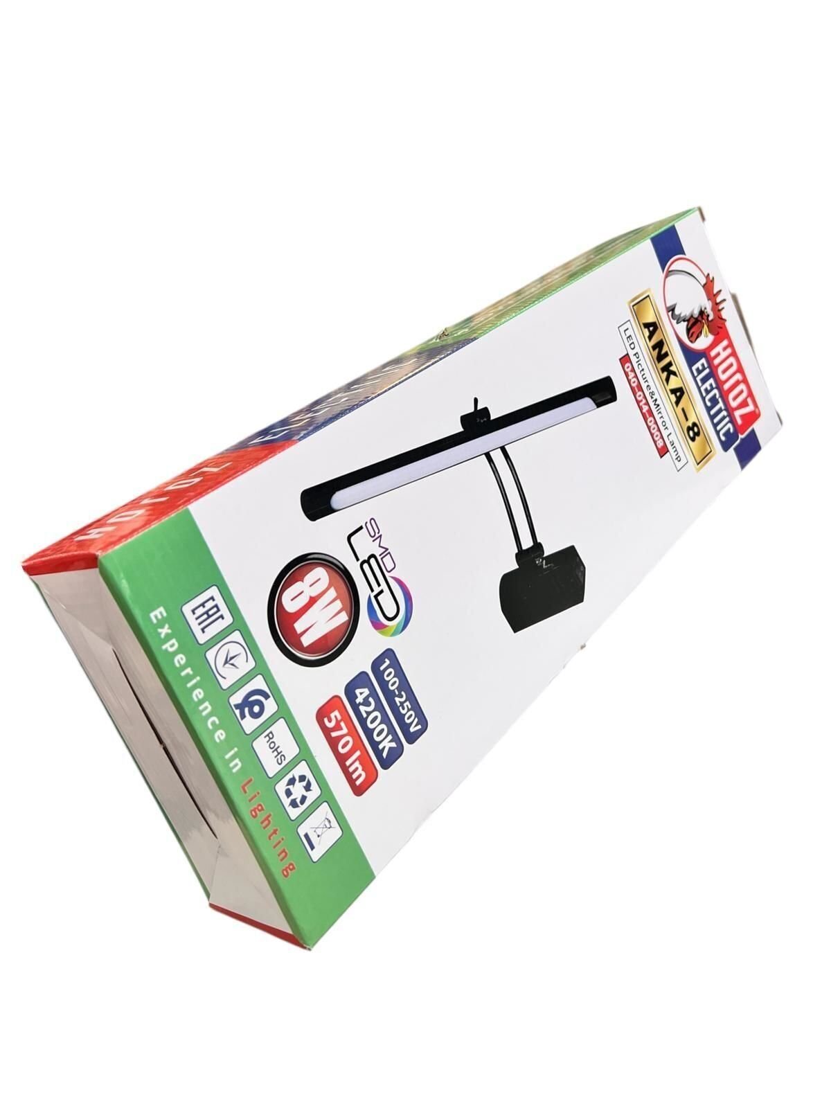 Horoz 040-014-0008 Anka-8 8W Siyah 4200K Led Aplik