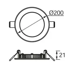 Jupiter LD474 15 Watt Slim Led Panel Beyaz Işık