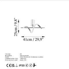 Aydinlatmadunyam Plafonyer Chrome Likma-13517
