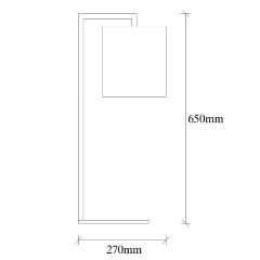 Aydinlatmadunyam Masa Lambasi WhiteBlack Profil-4690