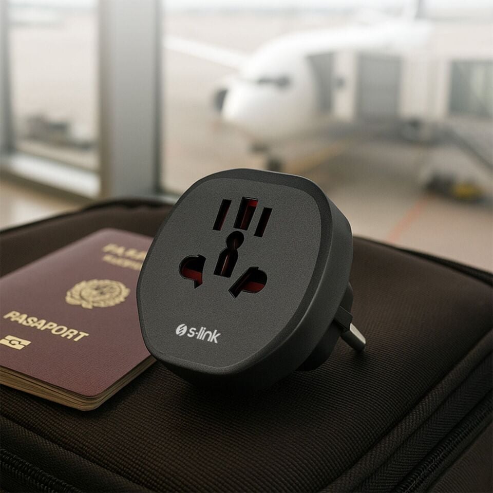 S-Link SL-WL09 Universal - Türk Çevirici Priz Adaptör