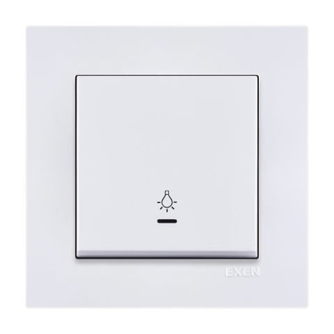 Exen Karell Beyaz Isikli Light Anahtari Komple Takim