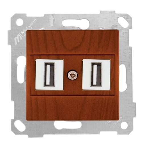 Mutlusan Rita Mek Tuş Data Prizi 2*Usb Kiraz - 2200 456 0156