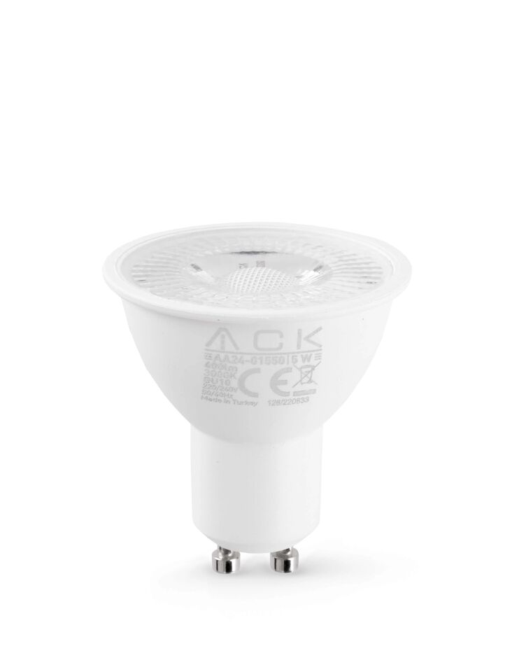 ACK 5W 220-240V Gu10 3000K Smd Lens Led Ampul Dimli AA25-01550