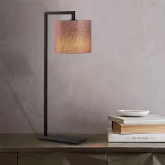 Aydinlatmadunyam Masa Lambasi BrownBlack Profil-4691