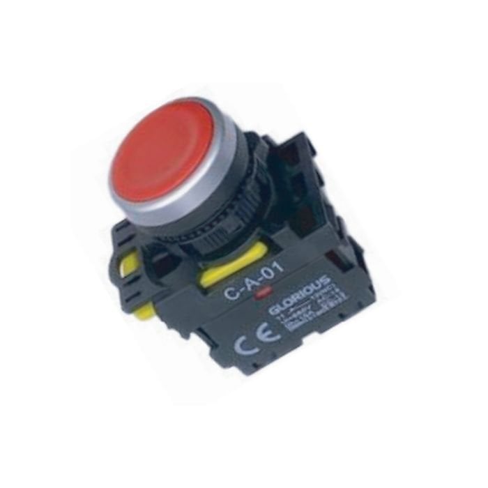 Cetsan Kırmızı Kalıcı Buton C-A-011T - 1 Adet