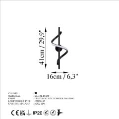 Aydinlatmadunyam Aplik Black Likma-13510