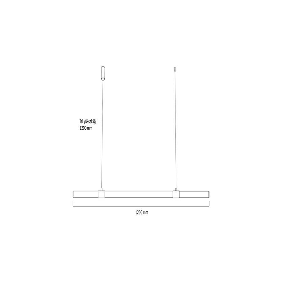 Goya Gy 8215-120 Gold 3000K 60W Akrilik Avize