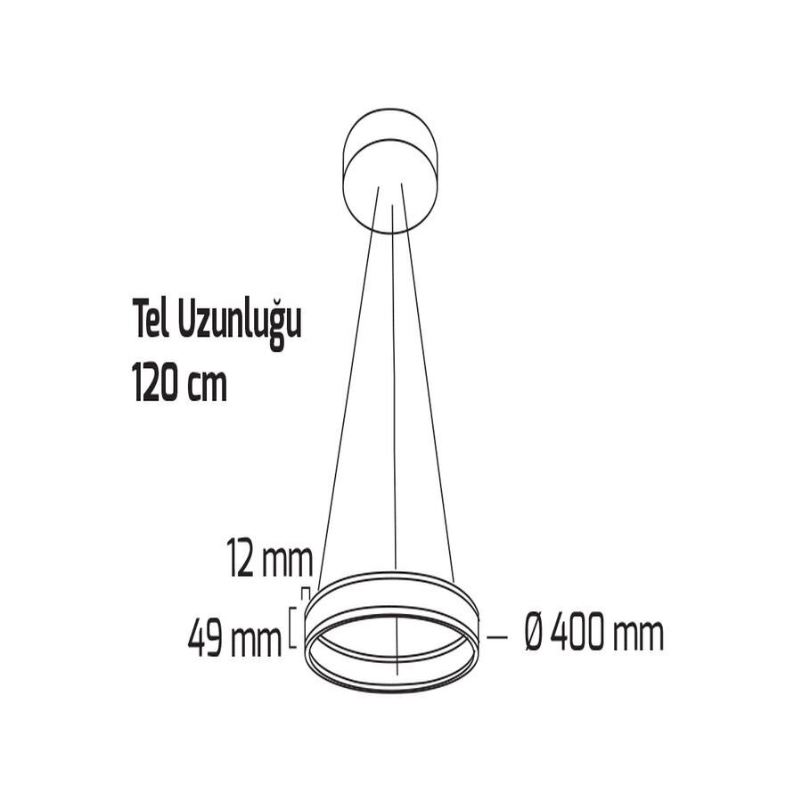 Goya Gy 8211-40 Cm Siyah Kasa 35W 3000K Linear Armatür