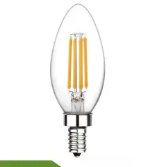Cata 4W Flamanlı Şeffaf Led Buji Ampul CT-4066 Günışığı E14
