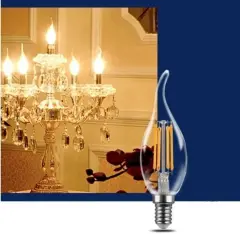 Cata 4W Şeffah Led Filament Kıvrık Buji Ampul CT-4062 Günışığı